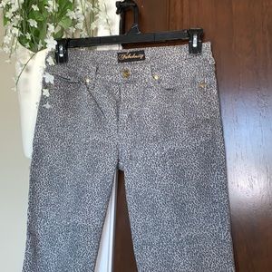 Animal Print Stretch Jeans Size 9 EUC
